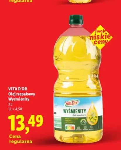 Olej rzepakowy Wyśmienity Vita D'Or