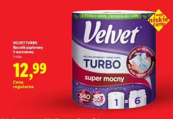 Ręcznik papierowy Velvet Turbo 3-warstwowy