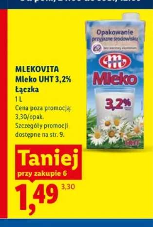 Mleko UHT Łączka Mlekovita 3,2%