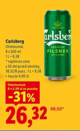 Piwo Carlsberg 8-pak
