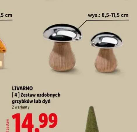 Zestaw ozdobnych grzybków Livarno +1 wariant