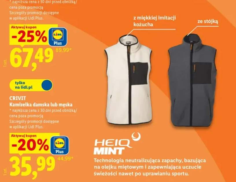 Kamizelka męska Crivit +1 wariant
