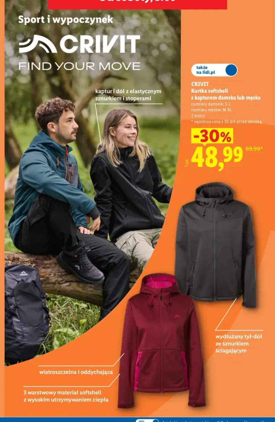 Kurtka softshell z kapturem damska CRIVIT +1 wariant