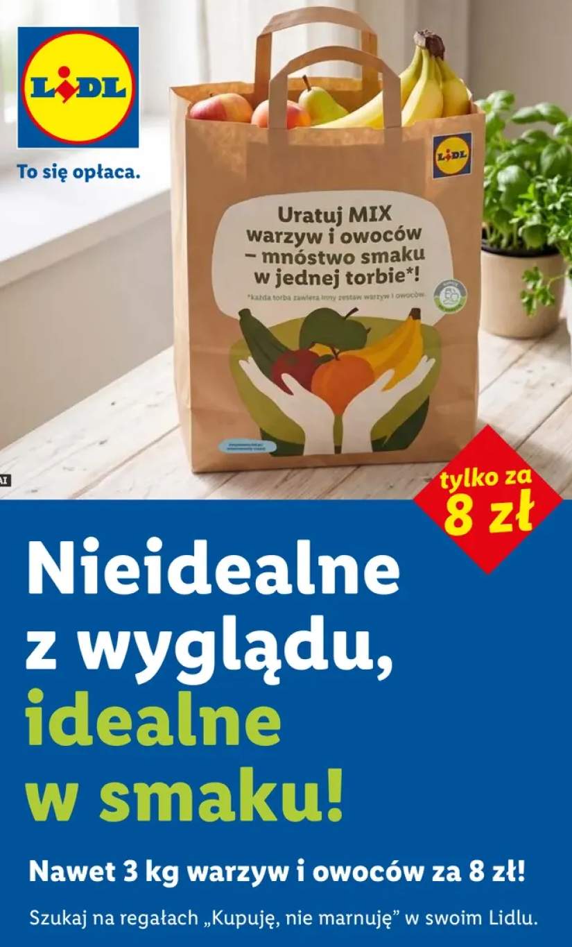 Mix warzyw i owoców nieidealnych Lidl Uratuj