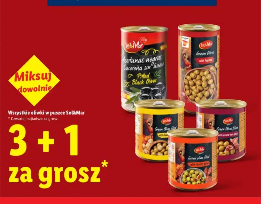 Oliwki w puszce Sol & Mar +5 wariantów