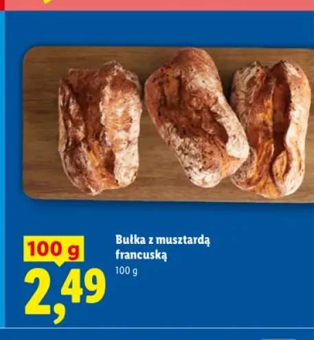 Bułka z musztardą francuską