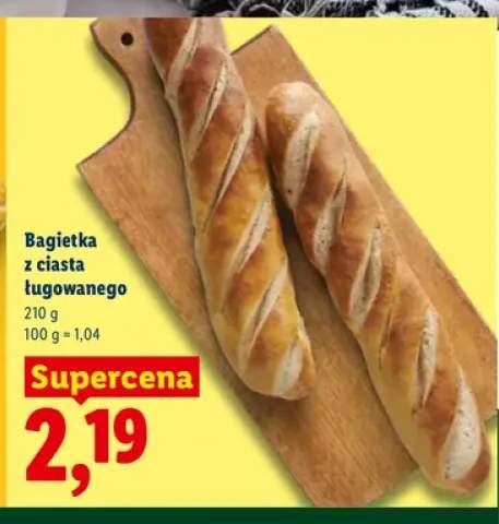Bagietka z ciasta ługowanego