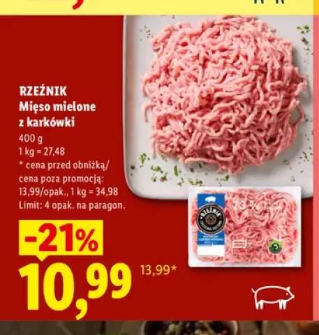 Mięso mielone z karkówki Rzeźnik
