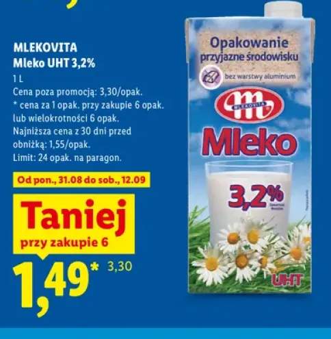 Mleko UHT Mlekovita 3,2%