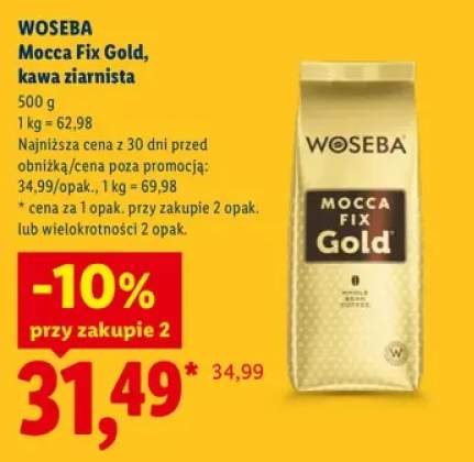 Kawa ziarnista Woseba Mocca Fix Gold
