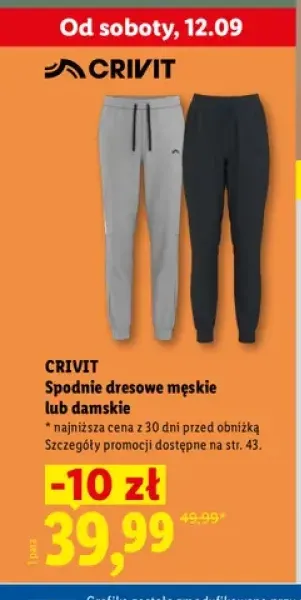 Spodnie dresowe damskie Crivit +1 wariant