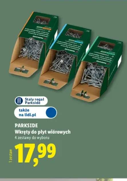 Wkręty do płyt wiórowych Parkside