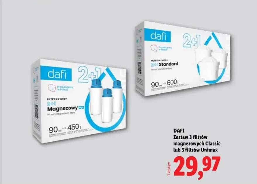 Zestaw 3 filtrów magnezowych Classic Dafi 3-pak +1 wariant