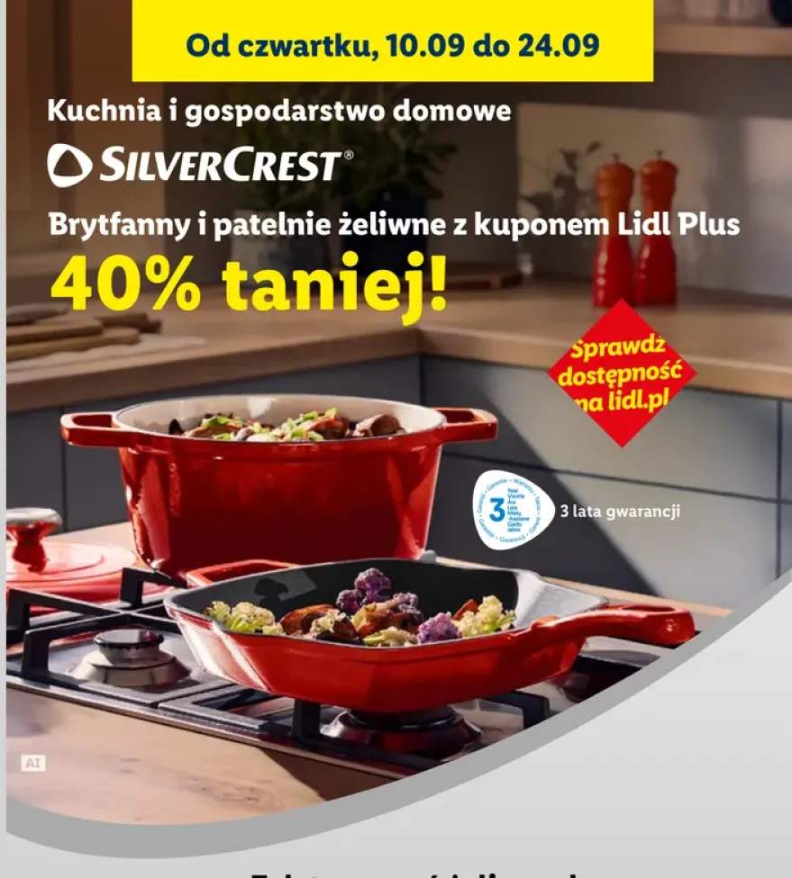 Brytfanna żeliwna Silvercrest +1 wariant