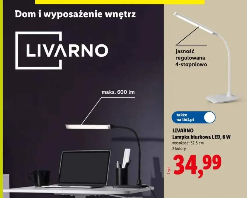 Lampka biurkowa LED Livarno 6W