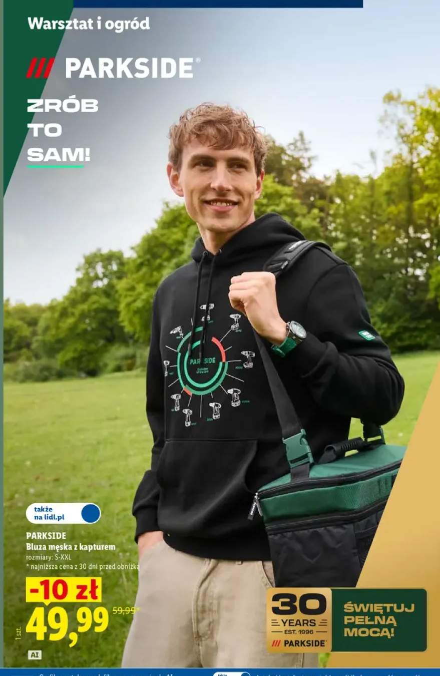 Bluza męska z kapturem Parkside