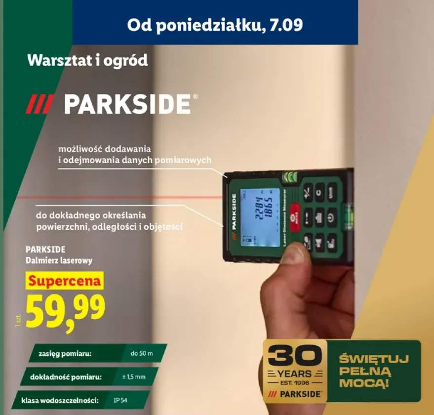 Dalmierz laserowy Parkside