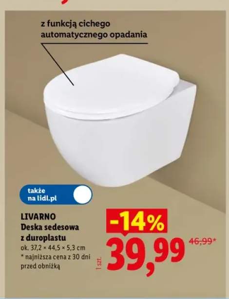 Deska sedesowa z duroplastu Livarno