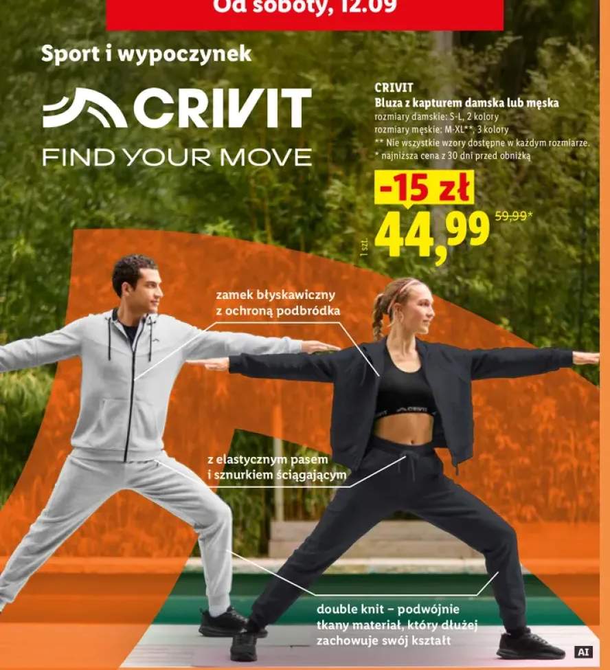 Bluza z kapturem damska Crivit +1 wariant