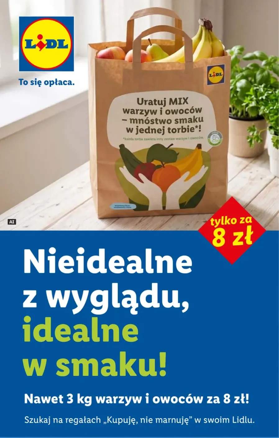 Mix warzyw i owoców Kupuję, nie marnuję