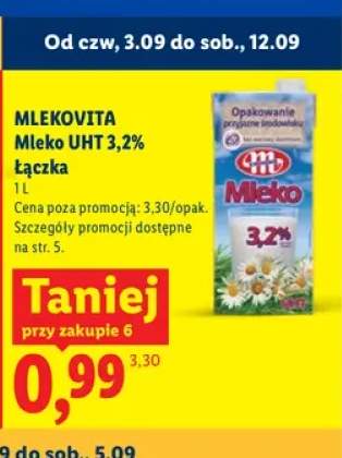 Mleko UHT Łączka Mlekovita 3,2%