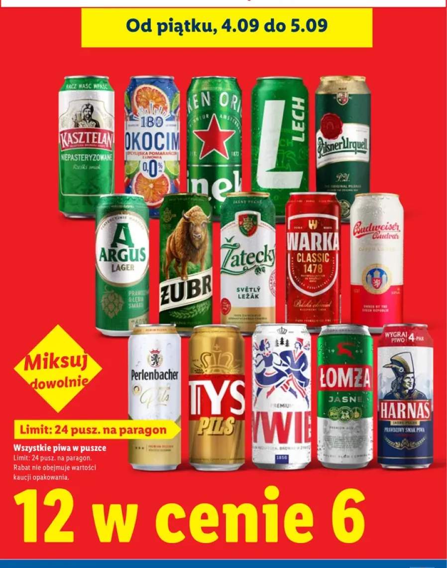 Piwo Kasztelan Niepasteryzowane +15 wariantów