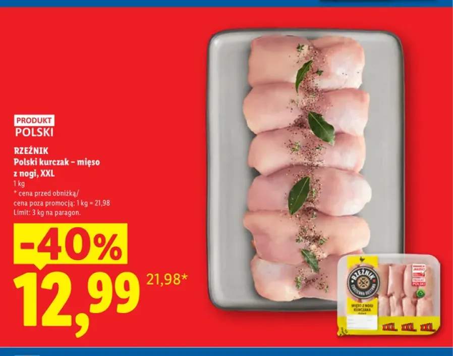 Polski kurczak - mięso z nogi XXL Rzeźnik