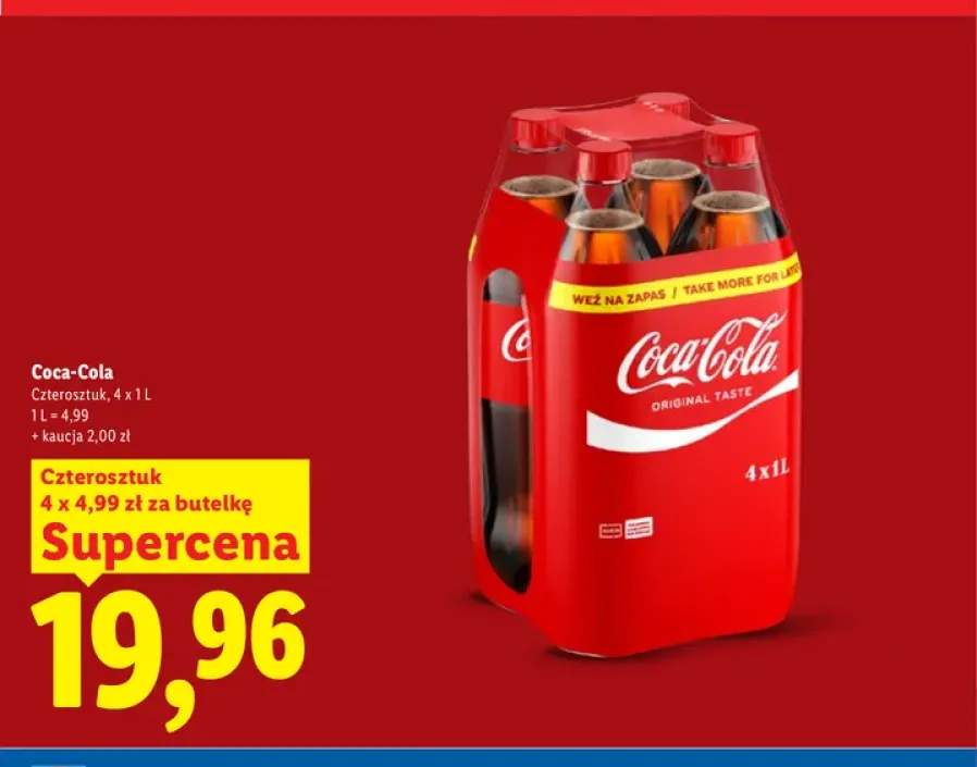 Napój gazowany Coca-Cola 4-pak