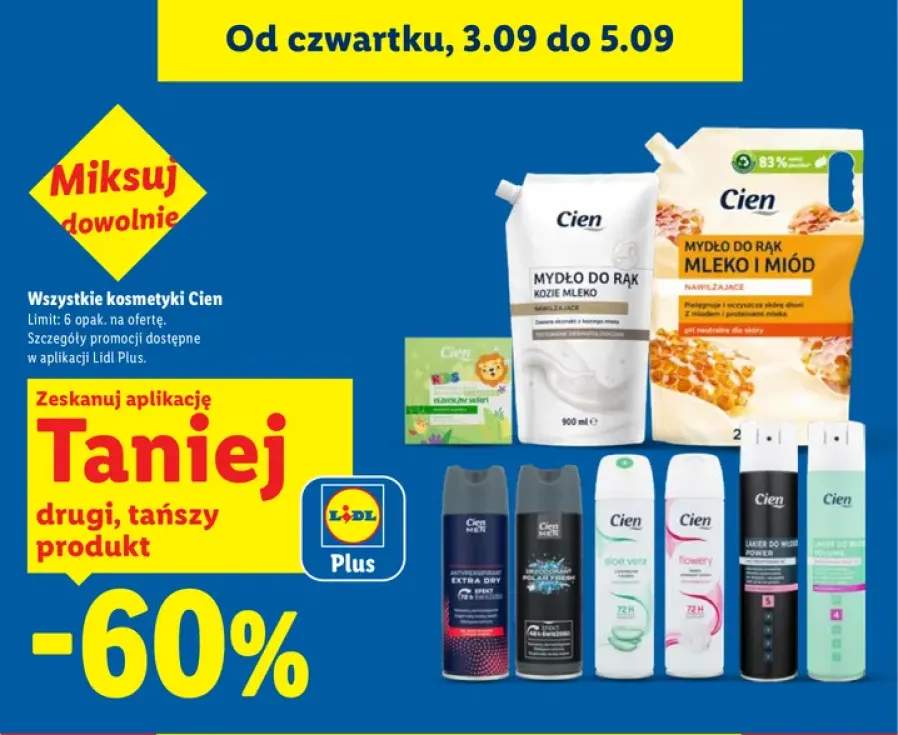 Kosmetyki Cien +9 wariantów