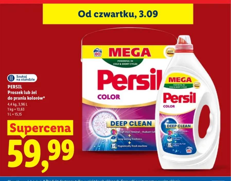 Proszek do prania kolorów Persil +1 wariant