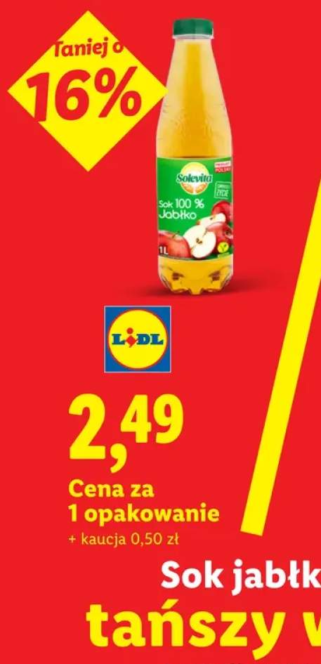 Sok jabłkowy Solevita 100%