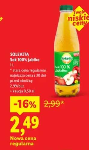 Sok jabłko Solevita 100%