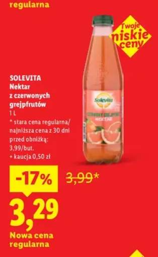 Nektar z czerwonych grejpfrutów Solevita