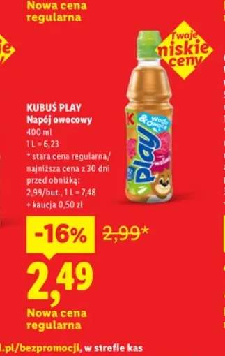 Napój owocowy Kubuś Play
