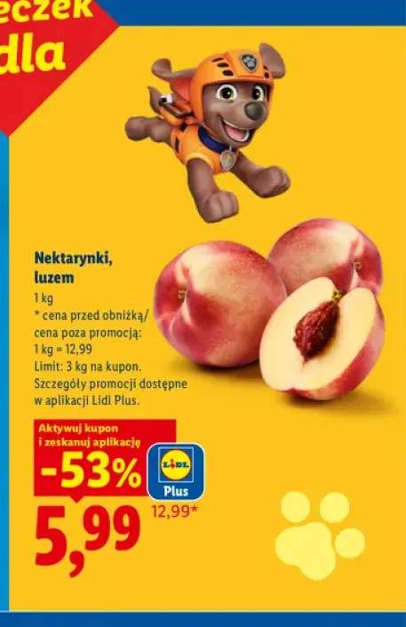 Nektarynki luzem Ryneczek Lidla