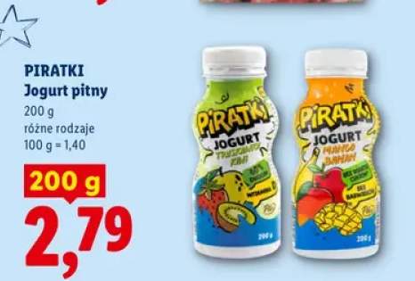 Jogurt pitny mango banan Piratki +1 wariant