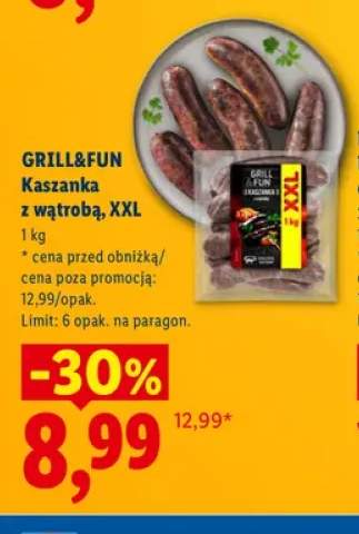 Kaszanka z wątrobą XXL Grill & Fun
