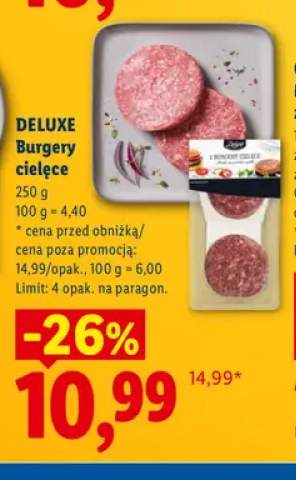 Burgery cielęce Deluxe