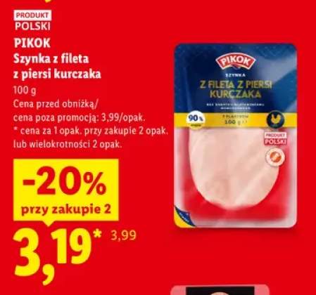 Szynka z fileta z piersi kurczaka Pikok