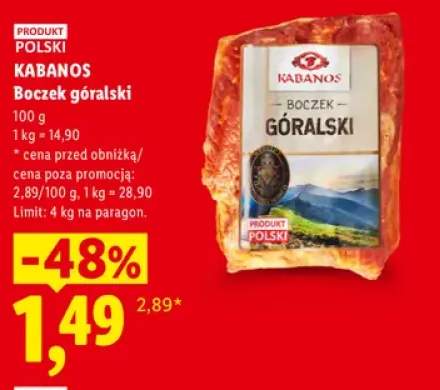 Boczek góralski Kabanos