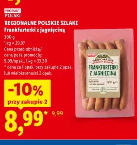 Frankfurterki z jagnięciną Regionalne Polskie Szlaki
