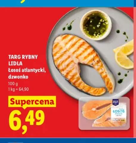 Łosoś atlantycki dzwonko Targ Rybny Lidla