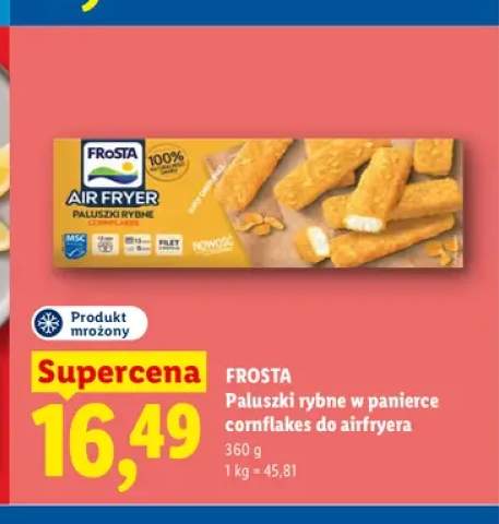Paluszki rybne w panierce cornflakes do airfryera Frosta