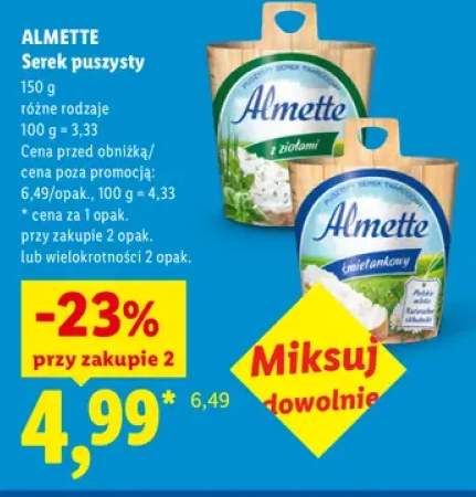 Serek puszysty z ziołami Almette +1 wariant