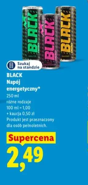 Napój energetyczny Black Mojito +2 warianty