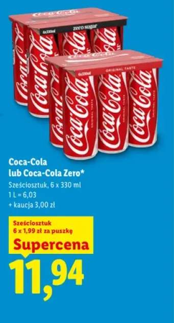 Napój gazowany Coca-Cola 6-pak +1 wariant