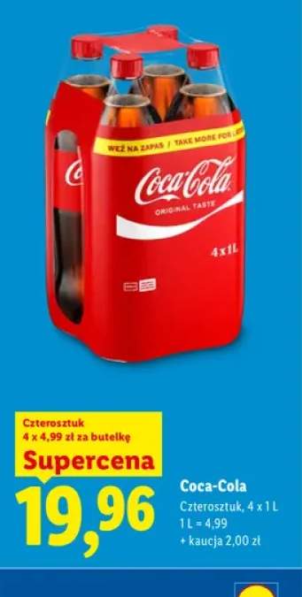 Napój gazowany Coca-Cola 4-pak