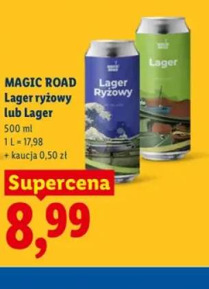 Piwo Magic Road Lager ryżowy +1 wariant