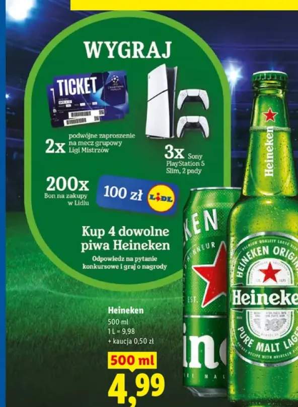 Piwo Heineken