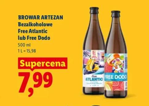 Piwo bezalkoholowe Browar Artezan Atlantic +1 wariant
